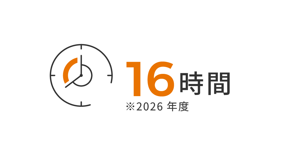 16時間※2026年度